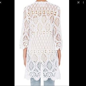 Temptation Positano Sagittario open front crochet cardigan, Small